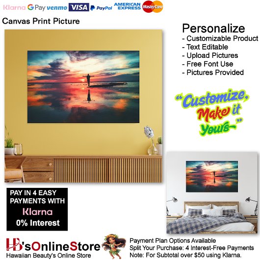 Sunset Beach Canvas Print Picture 34 Leinwanddruck