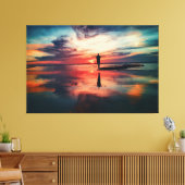 Sunset Beach Canvas Print Picture 34 Leinwanddruck (Insitu (Wohnzimmer))