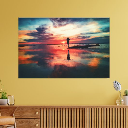 Sunset Beach Canvas Print Picture 34 Leinwanddruck (Insitu (Wohnzimmer))