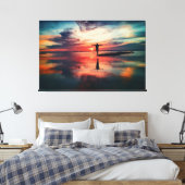 Sunset Beach Canvas Print Picture 34 Leinwanddruck (Insitu (Schlafzimmer))