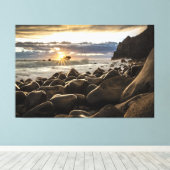Sunset Beach Canvas Print Picture 35 Leinwanddruck (Insitu (Holzboden))