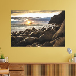 Sunset Beach Canvas Print Picture 35 Leinwanddruck