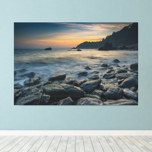 Sunset Beach Canvas Print Picture 36 Leinwanddruck (Insitu (Holzboden))