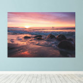Sunset Beach Canvas Print Picture 37 Leinwanddruck (Insitu (Holzboden))