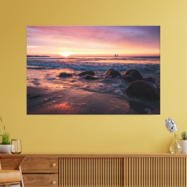 Sunset Beach Canvas Print Picture 37 Leinwanddruck