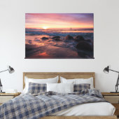 Sunset Beach Canvas Print Picture 37 Leinwanddruck (Insitu (Schlafzimmer))
