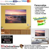 Sunset Beach Canvas Print Picture 37 Leinwanddruck