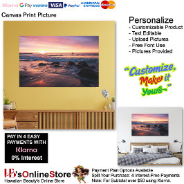 Sunset Beach Canvas Print Picture 37 Leinwanddruck