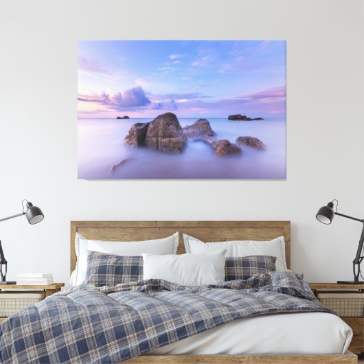Sunset Beach Canvas Print Picture 38 Leinwanddruck (Insitu (Schlafzimmer))
