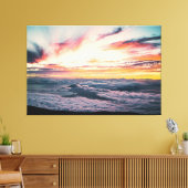 Sunset Beach Canvas Print Picture 39 Leinwanddruck (Insitu (Wohnzimmer))