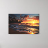 Sunset Beach Canvas Print Picture 3 Leinwanddruck (Vorderseite)
