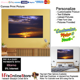 Sunset Beach Canvas Print Picture 41 Leinwanddruck