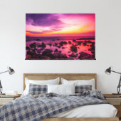 Sunset Beach Canvas Print Picture 42 Leinwanddruck (Insitu (Schlafzimmer))