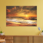 Sunset Beach Canvas Print Picture 43 Leinwanddruck (Insitu (Wohnzimmer))