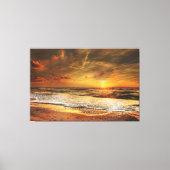 Sunset Beach Canvas Print Picture 43 Leinwanddruck (Vorderseite)