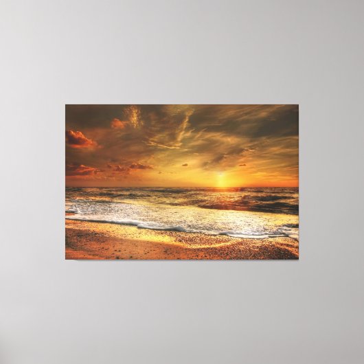 Sunset Beach Canvas Print Picture 43 Leinwanddruck (Vorderseite)