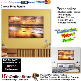 Sunset Beach Canvas Print Picture 44 Leinwanddruck