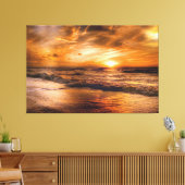 Sunset Beach Canvas Print Picture 45 Leinwanddruck (Insitu (Wohnzimmer))