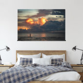 Sunset Beach Canvas Print Picture 47 Leinwanddruck (Insitu (Schlafzimmer))