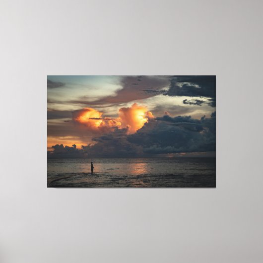 Sunset Beach Canvas Print Picture 47 Leinwanddruck (Vorderseite)
