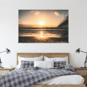 Sunset Beach Canvas Print Picture 52 Leinwanddruck (Insitu (Schlafzimmer))