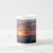 Sunset Beach, Cape May, NJ Bone China Tasse (Vorderseite)