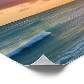Sunset Beach City Poster (Ecke)