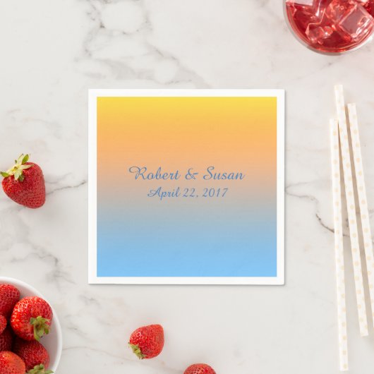 Sunset Beach Colors Napkins Serviette (Beispiel)