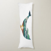 Sunset Beach Dolphin Seitenschläferkissen (Vorderseite Vertikal)