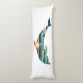 Sunset Beach Dolphin Seitenschläferkissen (Rückseite (Vertikal))