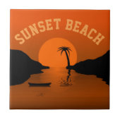 Sunset Beach Fliese (Vorderseite)