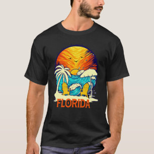 Sunset Beach Florida Vacacation Couples Family Gro T-Shirt