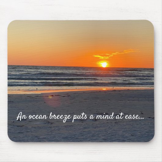 Sunset Beach Foto mit Angebot Mousepad (Vorne)