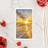 Sunset Beach Gästetücher Papiertücher 1 Serviette (Beispiel)