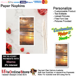 Sunset Beach Gästetücher Papiertücher 44 Serviette