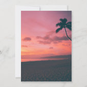 Sunset Beach Geburtstagsparty Einladung (Rückseite)