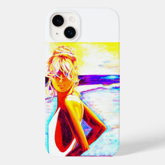 Sunset Beach Girl Case-Mate iPhone Hülle (Rückseite)