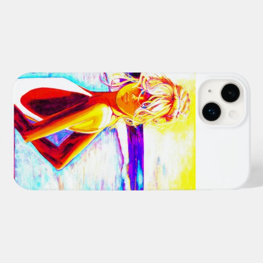 Sunset Beach Girl Case-Mate iPhone Hülle (Rückseite (Horizontal))