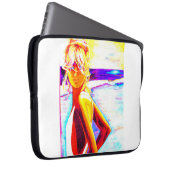 Sunset Beach Girl Laptopschutzhülle (Vorne Rechts)