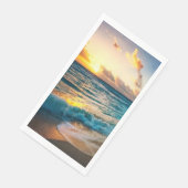 Sunset Beach Guest Towel Paper Napkins 19 Serviette (Ecke)