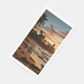 Sunset Beach Guest Towel Paper Napkins 2 Serviette (Ecke)
