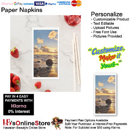Sunset Beach Handtuchpapier Napkins 27 Serviette