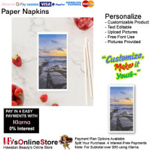 Sunset Beach Handtuchpapier Napkins 31