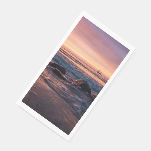 Sunset Beach Handtuchpapier Napkins 37 Serviette (Ecke)