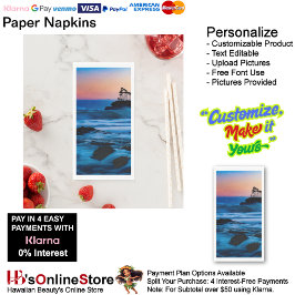 Sunset Beach Handtuchpapier Napkins 4 Serviette