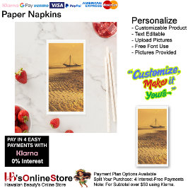 Sunset Beach Handtuchpapier Napkins 6 Serviette