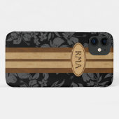 Sunset Beach Imitate HolzSurfboard Hawaiian Monogr Case-Mate iPhone Hülle (Rückseite (Horizontal))