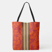 Sunset Beach Imitate Wood Stripe Hawaiian Beach Ba Tasche (Rückseite)