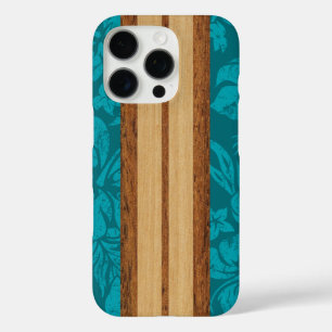 Sunset Beach Imitate WoodSurfboard Hawaiian Aquama iPhone 16 Pro Hülle