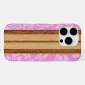 Sunset Beach Imitate WoodSurfboard Hawaiian Pink C Case-Mate iPhone Hülle (Rückseite (Horizontal))